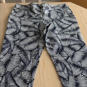 Blue and White Patterned Pants